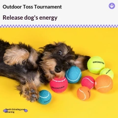 Qballs Pet Toys Wholesale Elastic Chew Interactive Throw Tennis Sound Dog Toy
