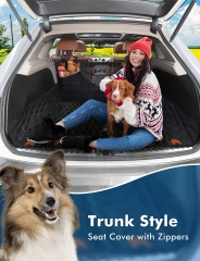60/40 Split 100% Waterproof Dog Car Hammock Scratchproof Nonslip Back Seat Protector 6-in-1 Back Seat Dog Car Seat Cover