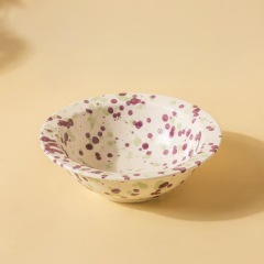 High Shallow Mouth Eco-friendly Ceramic Pet Bowl with Neck Protection Waterproof