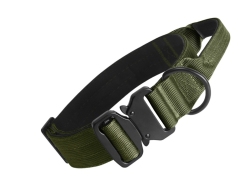 Premium Tactical Dog Training Collar Nylon Adjustable with Control Handle Heavy Duty Metal Buckle D Ring for Large Dogs