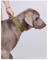 2025 Premium Tactical Dog Training Collar Nylon Adjustable with Control Handle Heavy Duty Metal Buckle D Ring for Large Dogs