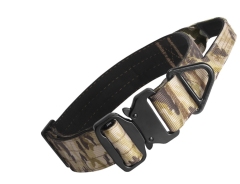 Premium Tactical Dog Training Collar Nylon Adjustable with Control Handle Heavy Duty Metal Buckle D Ring for Large Dogs