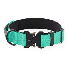Durable Wider Adjustable Tactical Dog Collar Explosion-proof Night Reflective Nylon Pet Training Collar Ошейники Для Собаки