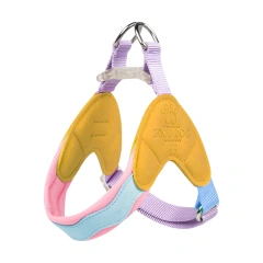 No Pull Y-shaped Dog Harness for Small Dogs Shiba Inu Corgi Puppy Chest Straps Macaron Color Matching Pet Outdoor Products