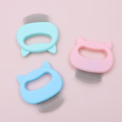 2-in-1 Cat Ear Comb and Deshedding Brush Gentle and Effective Pet Grooming Tool