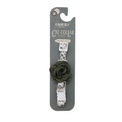 Adjustable Camellia Flower Pet Collar for Cats & Small Dogs, Cute Fashionable Pet Necklace Accessory