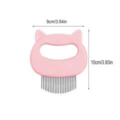 2-in-1 Cat Ear Comb and Deshedding Brush Gentle and Effective Pet Grooming and Hair Removal Dual Pet Grooming Tool