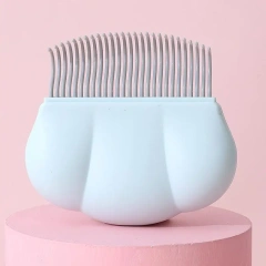 1pcs Multi-Purpose All Hair Lengths Pet Grooming Brush Shell Shape Self-Cleaning Massage Comb Ergonomic Pet Comb Pet Cat Dog