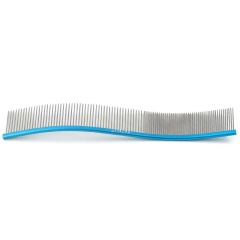 Pet curved grooming comb