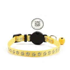 Hot Selling Silicone Reflective Dog Collar with QR Code & Paw ID Tags Durable Print Anti-Loss Tracking for Dogs