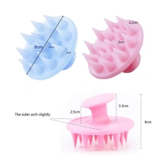 Customized Color Manumotive Silicone Waterproof Comb Shampoo Bath Scalp Care Hair Massage Brush for Dry Damaged Hair