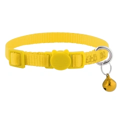 Ultra-Light Nylon Weave Belt Pet Collar with Se Bule Anti-Hanging Choking Traing Bell Pink Ne Ring for s