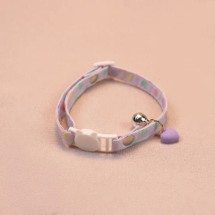 Pet Collar Cute Love Bell Accessories Cat Collar Small and Medium-sized Dog Adjustable Dog Collar