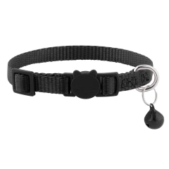 Ultra-Light Nylon Weave Belt Pet Collar with Se Bule Anti-Hanging Choking Traing Bell Pink Ne Ring for s