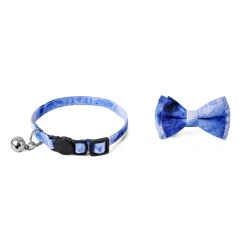 New Cotton Soft Cat Collar Detachable Pet Collar Adjustable Designers Dog Collar Custom