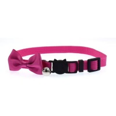 Nylon Safety Breakaway Quick Release Bowtie Cat Kitten Collar With Bell