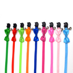 Nylon Safety Breakaway Quick Release Bowtie Cat Kitten Collar With Bell