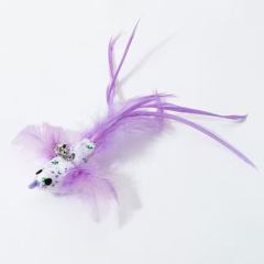 Simulation Bird Cat Toys Funny Interactive Peacock with Bell Cat Stick Toy