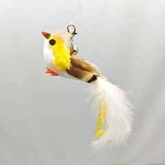 Simulation Bird Cat Toys Funny Interactive Peacock with Bell Cat Stick Toy