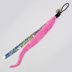 Cat Toy Replacement Head Natural Plush Various Colors Cat Worm Toy Refills