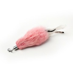 Luxury Feather Teaser Cat Stick Replacement Head Bell Toy