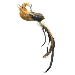 Simulation Bird Cat Toys Funny Interactive Peacock with Bell Cat Stick Toy for Kitten Playing Teaser Wand Toys Pet Cats Supplies