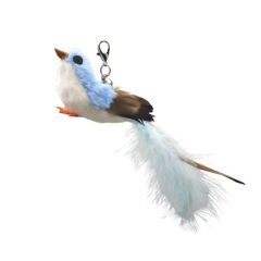 Simulation Bird Cat Toys Funny Interactive Peacock with Bell Cat Stick Toy