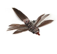 Simulation Bird Cat Toys Funny Interactive Peacock with Bell Cat Stick Toy