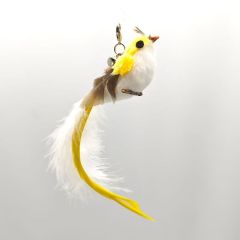 Simulation Bird Cat Toys Funny Interactive Peacock with Bell Cat Stick Toy