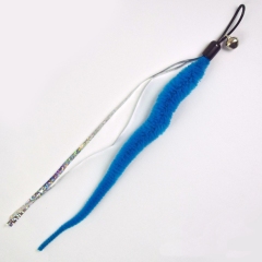 Cat Toy Replacement Head Natural Plush Various Colors Cat Worm Toy Refills