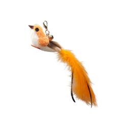 Simulation Bird Cat Toys Funny Interactive Peacock with Bell Cat Stick Toy