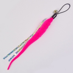 Cat Toy Replacement Head Natural Plush Various Colors Cat Worm Toy Refills