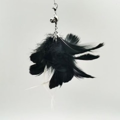 Simulation Bird Cat Toys Funny Interactive Peacock with Bell Cat Stick Toy