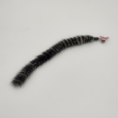 Replaceable heads for fox fur and rabbit fur cat toys