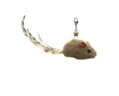 Simulation mouse Cat Toys Funny Interactive Peacock with Bell Cat Stick Toy