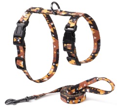 Anti-Tightening I-Shaped Cat Leash Harness Polyester Chest Strap