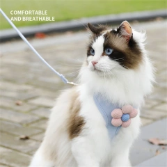 Pet Vest Traction Rope Set Adjustable Removable For Puppy Cats Outdoor Walking Cartoon Accessories Pet Chest And Back Protection