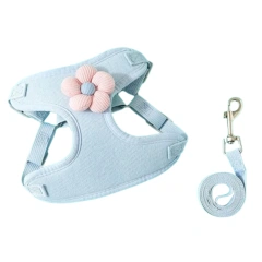 Pet Vest Traction Rope Set Adjustable Removable For Puppy Cats Outdoor Walking Cartoon Accessories Pet Chest And Back Protection