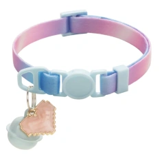 1.0cm Gradient Color Pet Collar Printed Cat Collar Adjustable Safety Buckle Cat Dog Collar