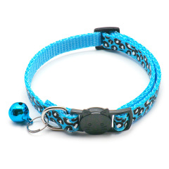 Vintage Leopard Print Pet Collar for Cats
