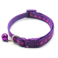Fashion Pet Cats Collar Colorful Pattern Cute Bell Adjustable Collars For Cats Kitten DIY Ring Necklace Pet Accessories