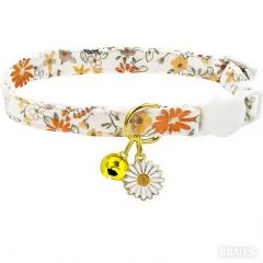 Cotton Cat Collar Breakaway Cats Collars with Bell