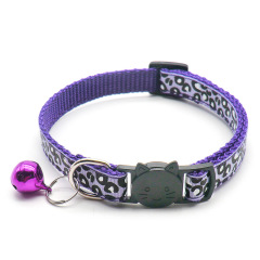 Vintage Leopard Print Pet Collar for Cats