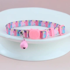 Airtag Cat Collar with Bell Adjustable Breakaway Pet Collars Safety Buckle & Silicone Air Tag Holder Case with Airtag Pet Collar
