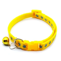 Fashion Pet Cats Collar Colorful Pattern Cute Bell Adjustable Collars For Cats Kitten DIY Ring Necklace Pet Accessories
