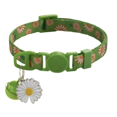 Cheap Pet Cats Neck Collars Necklaces Daisy Pendant Cat Collar