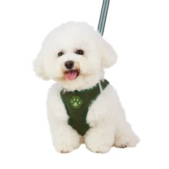 Pet glow-in-the-dark paw print harness