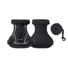 Reflective Design Cat Harness Vest Escape Proof Breathable Pet Walking Harness Adjustable Vest Comfortable Cat Lead Leash