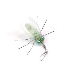 Handmade Simulation Replacement Heads Cat Toy Fly Insect Feather