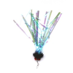 Handmade Simulation Replacement Heads Cat Toy Fly Insect Feather